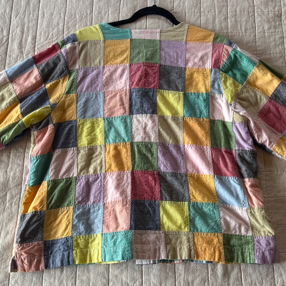 Orvis Patchwork Button-Front Cardigan - Multicolo… - image 4